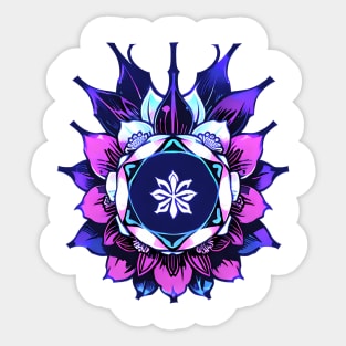 Cyberpunk Flowers Sticker